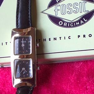 Fossil Dual Timepiece Wrist Watch
